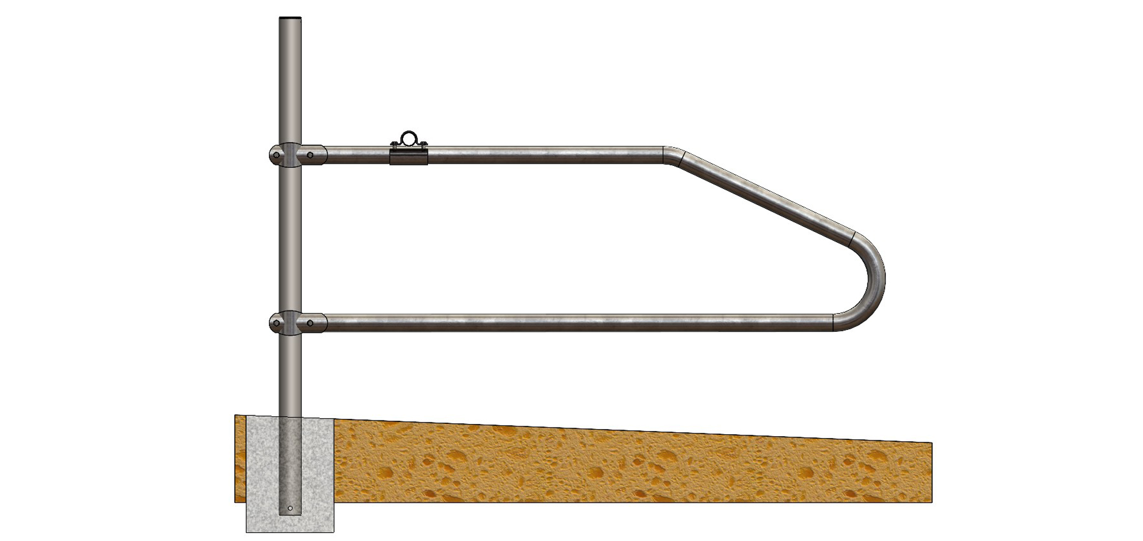 Logette Génisse Ø60,3 ép.3 à sceller